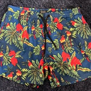 Zara floral swim trunks